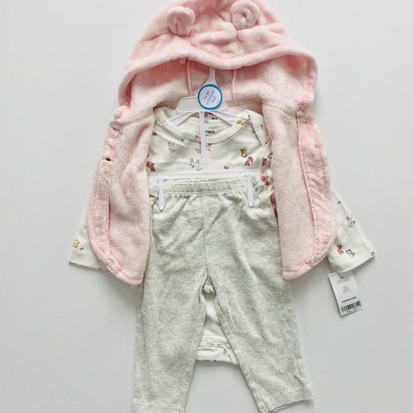NWT 3 Piece Baby Girls Woodland Animal & B… - Picture 5 of 6